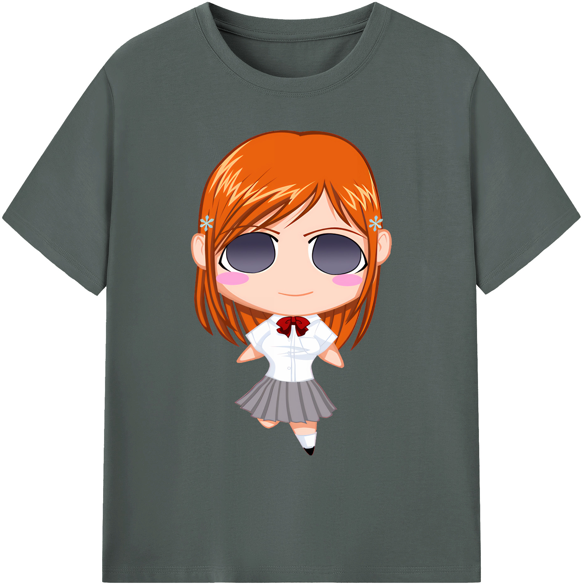 （画像用） ブリーチ 井上織姫（いのうえおりひめ） BLEACH Inoue Orihime 綿100％ メンズ半袖Tシャツ｜肌触りやわらか＆通気性
